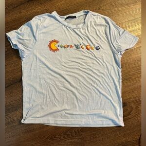 Sky Blue Solar System Tee